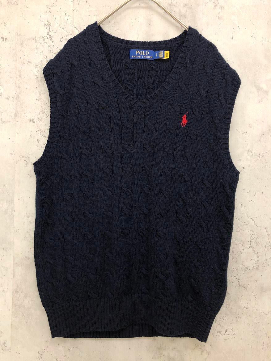 美品　Polo Ralph Lauren ベストとシャツのセット　120サイズ コットン Vネック セーター ベスト（ベスト）｜POLO RALPH