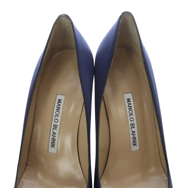 マノロブラニク MANOLO BLAHNIK ハンギシ パンプス ピンヒール ポイン