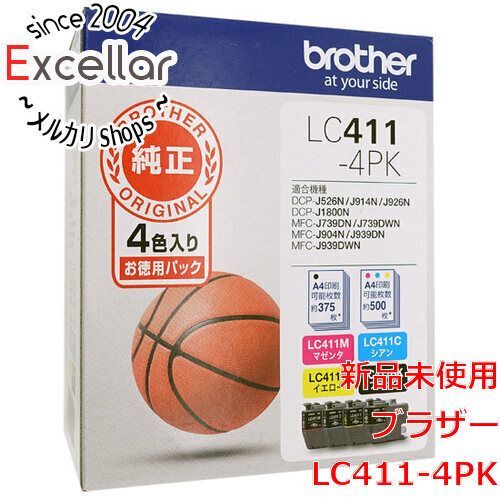 bn:8] brother インクカートリッジ LC411-4PK 4色パック - メルカリ