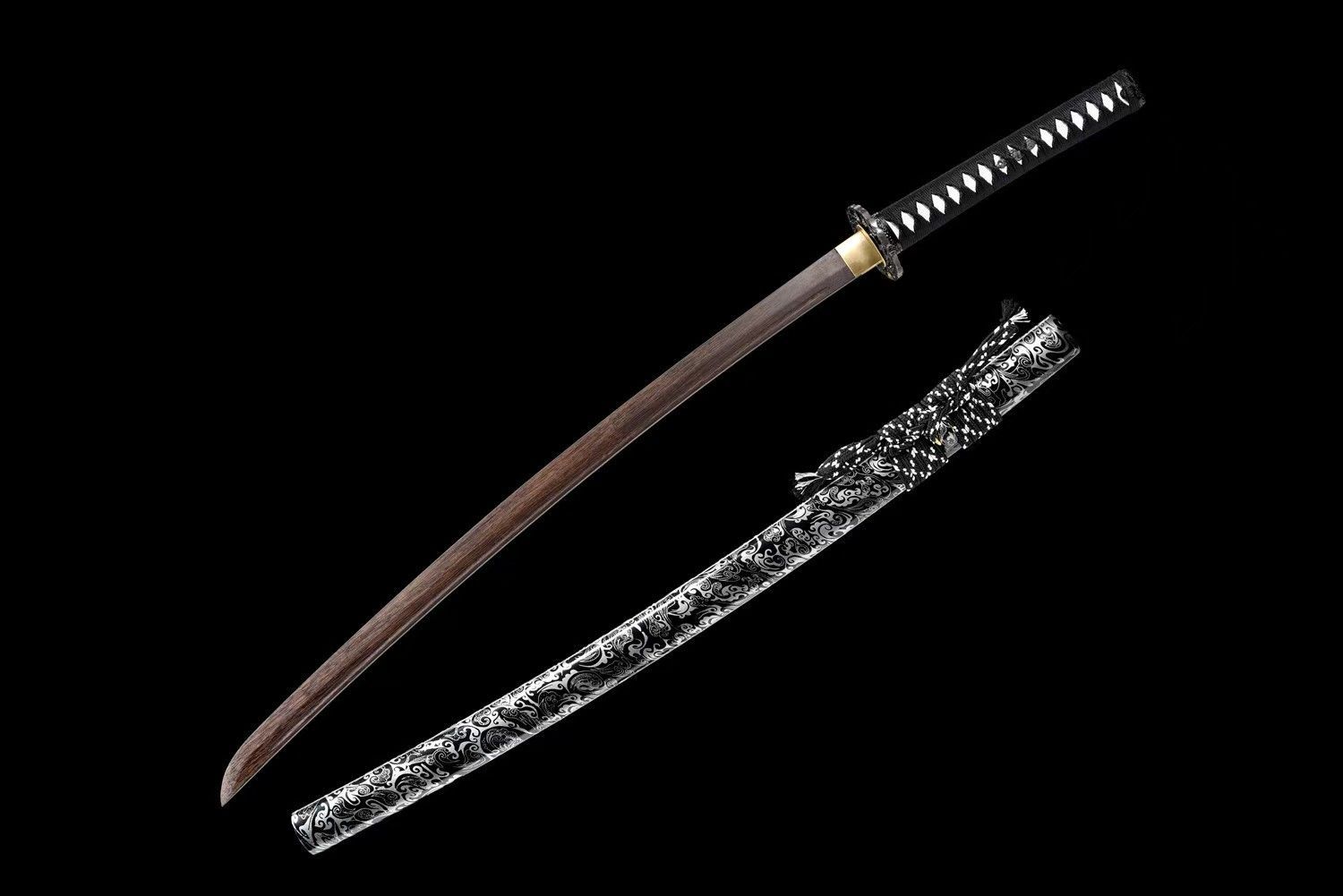 流雲 梨木製 居合木刀 全長103cm 居合木刀 稽古道具 居合道 練習用 模造刀