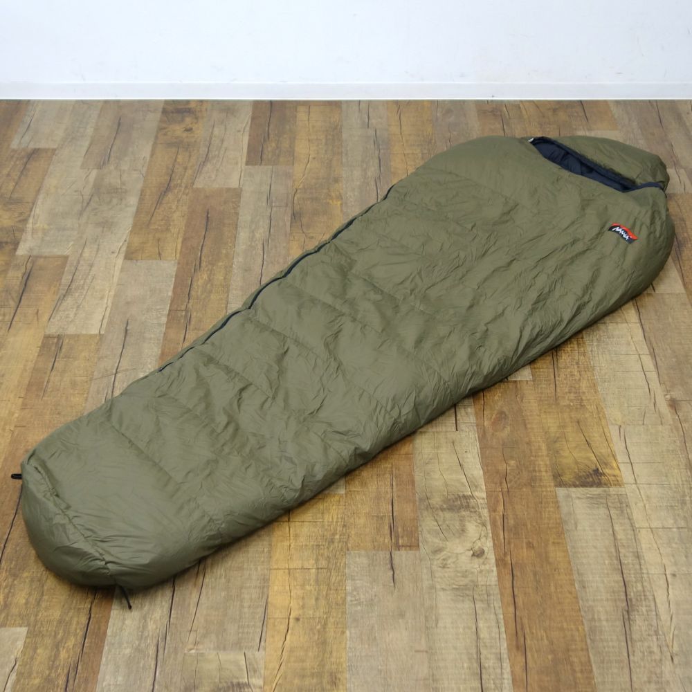 美品NANGA オーロラライト 800DX ダウンシュラフ カーキ 日本製