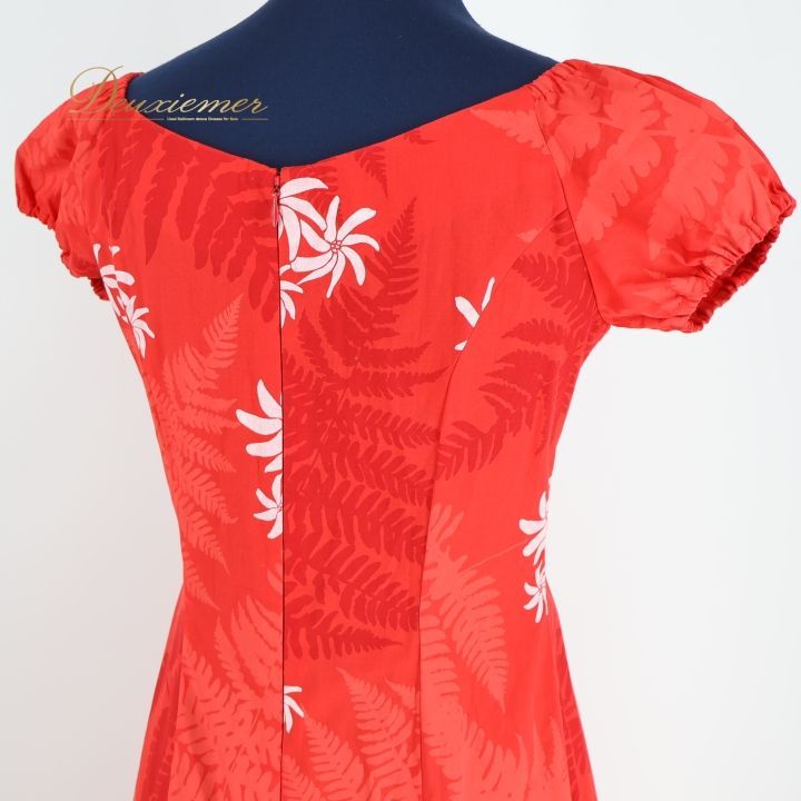 フラダンス 衣装 ワンピース ドレス レッド系 マーメイドライン フラ