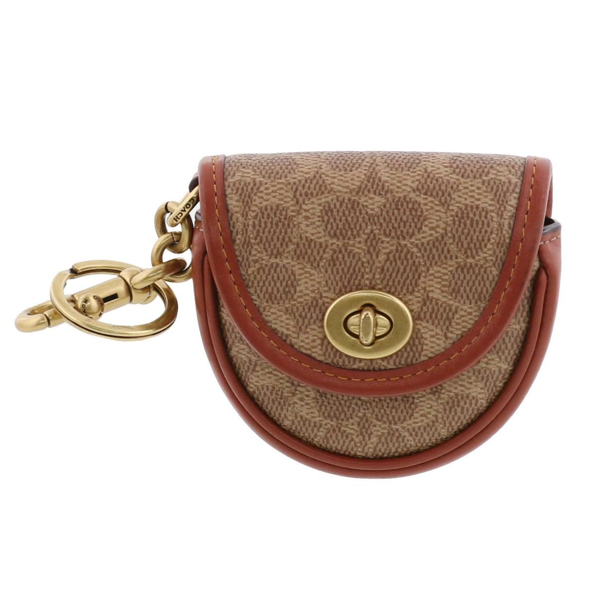 中古】 COACH （コーチ） ﾐﾆ ｻﾄﾞﾙ ﾊﾞｯｸﾞ ﾁｬｰﾑ 小物 ｷｰﾘﾝｸﾞ/ｷｰﾎﾙﾀﾞｰ