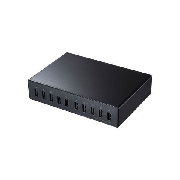 サンワサプライ USB充電器 10ポート 合計20A 高耐久タイプ ACA-I