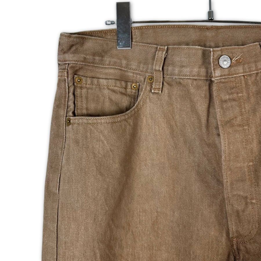 Levi'sリーバイス501XXデニムパンツカラーデニム茶色ブラウン赤