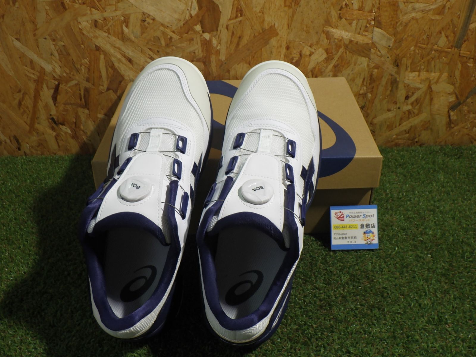 箱破れ asics 安全靴27cmCP209 1271A029-102 ホワイト×ピーコート 品扱い