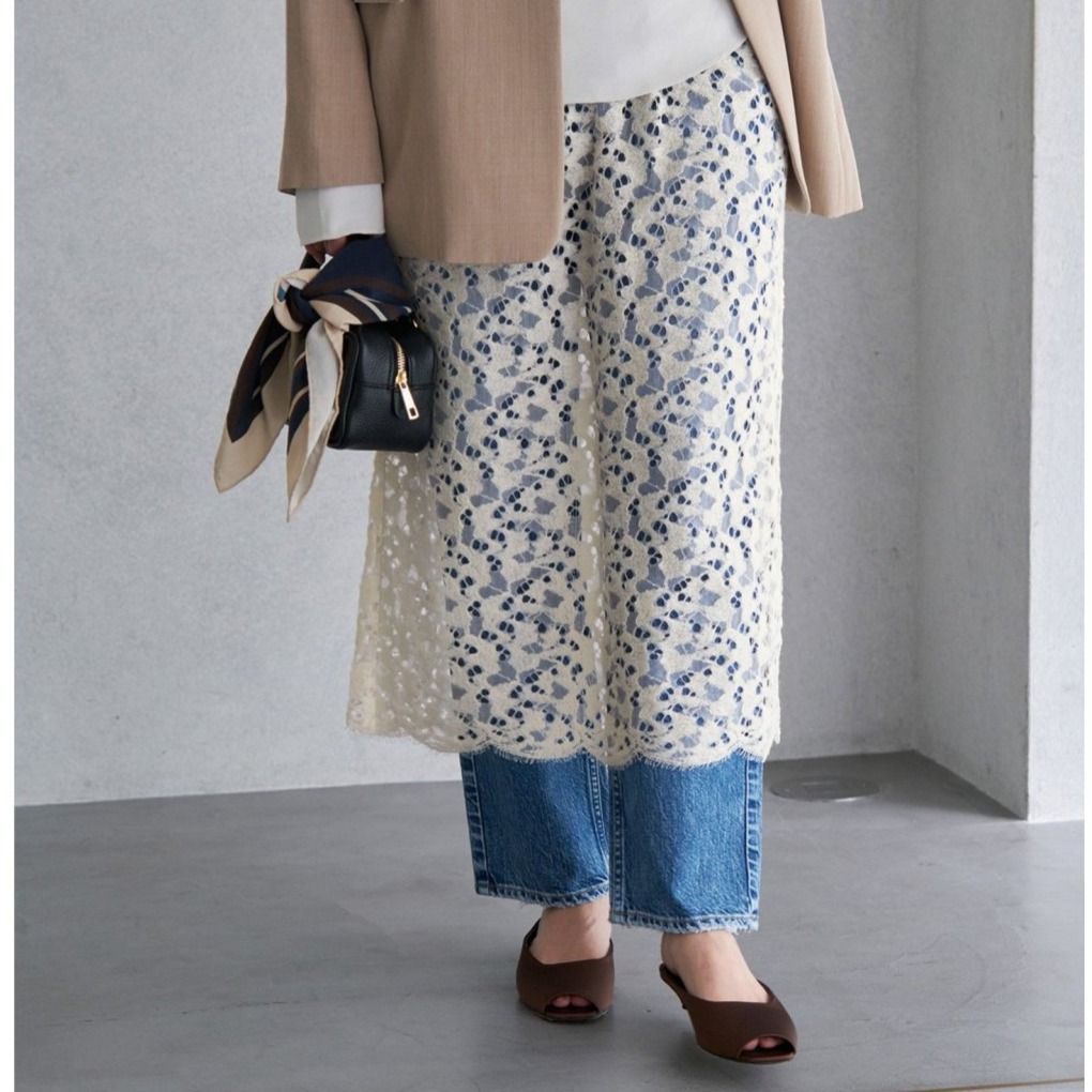 IENA (イエナ) 24060900200030 Fluffy Wool レーススカート レディース