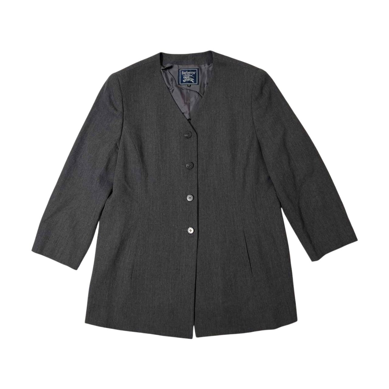 Burberrysバーバリー　ジャケット　三陽商会 Burberrys バーバリー ノーカラー 4B ジャケット サイズ 17