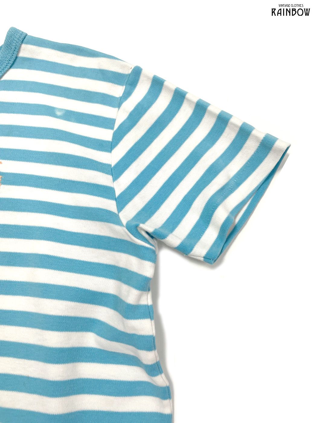 古着 ラルフローレン Ralph Lauren POLO by Ralph Lauren ボーダー柄 長袖 ラガーシャツ レディースL相当 /eaa486682 【SS2506_10】 80s ポロラルフローレン 長袖ラガーシャツ 太ボーダー ホワイト
