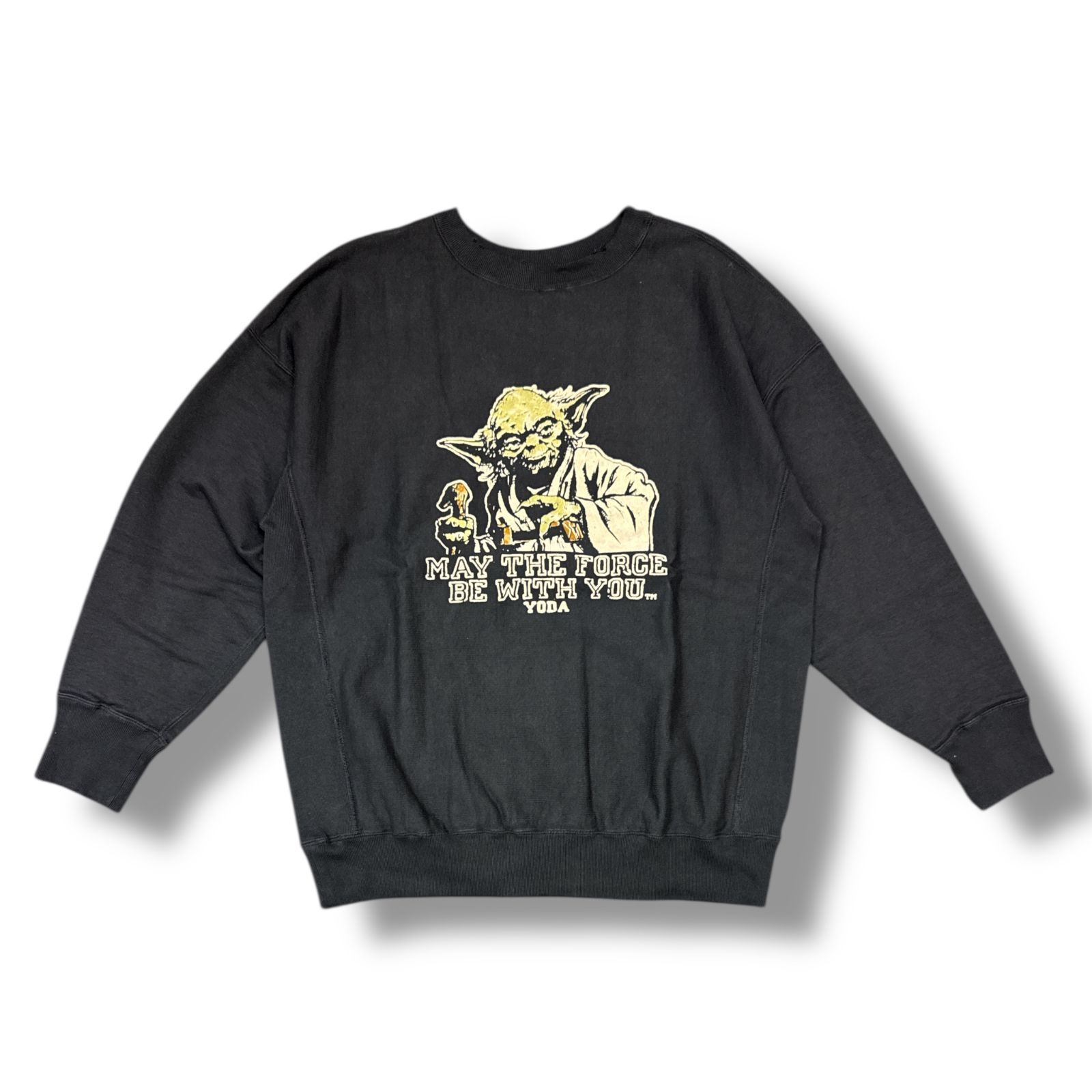 参考上代36300円 BOWWOW 24AW YODA SWEAT SHIRTS LIMITED EDITION ヨーダ スウェットシャツ クルーネックトレーナー スターウォーズ バウワウ BW242-YSS