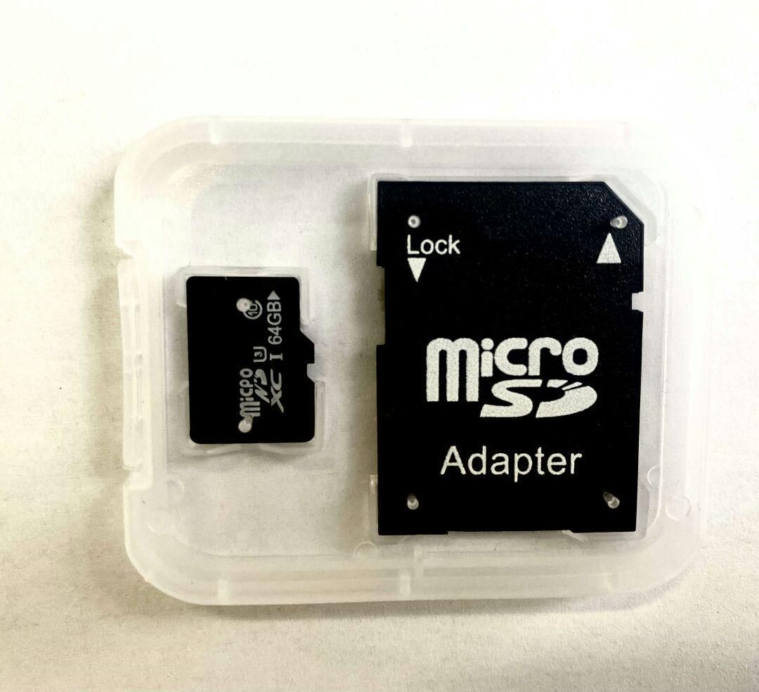 新品未使用 microSDカード 防水 SD変換アダプタ付 64 GB