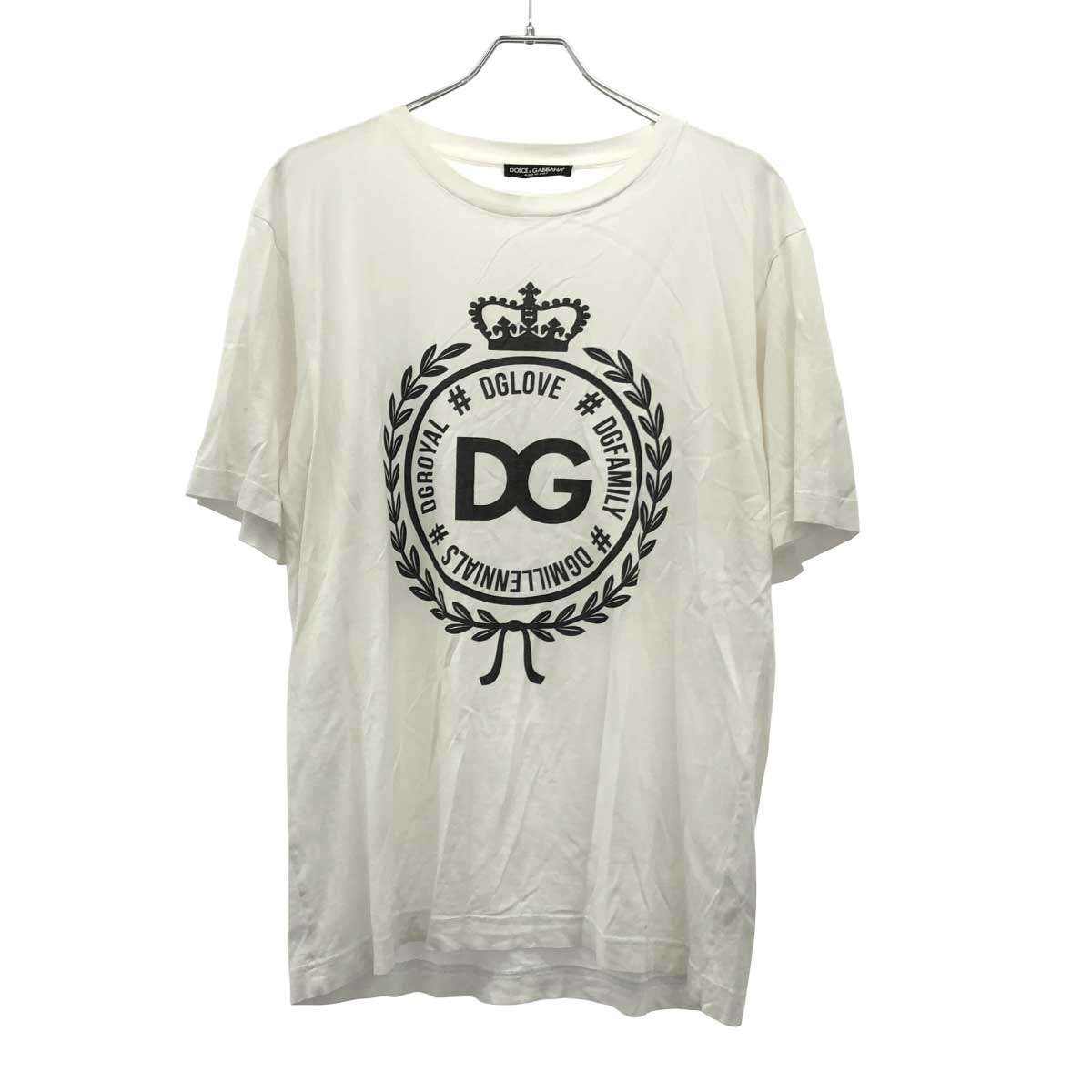 Dolce & Gabbana DGロゴ クラウン Tシャツ ホワイト Dolce & Gabbana Crown Logo T-shirt in White for Men | Lyst