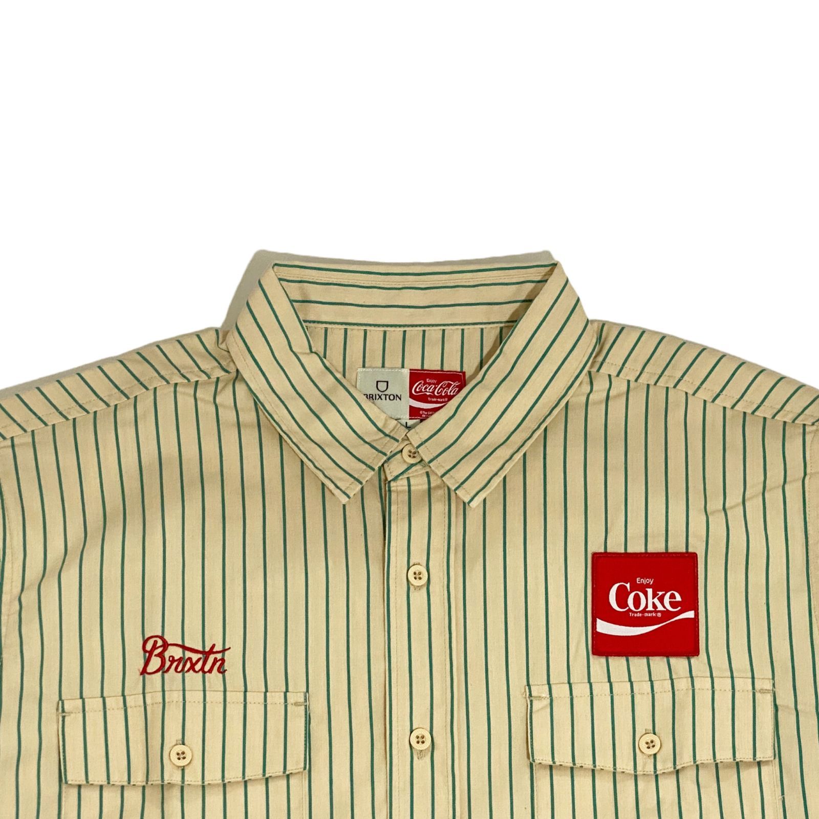 新品】BRIXTON S/S SHIRTS COCA-COLA DELIVERY TAN ブリクストン