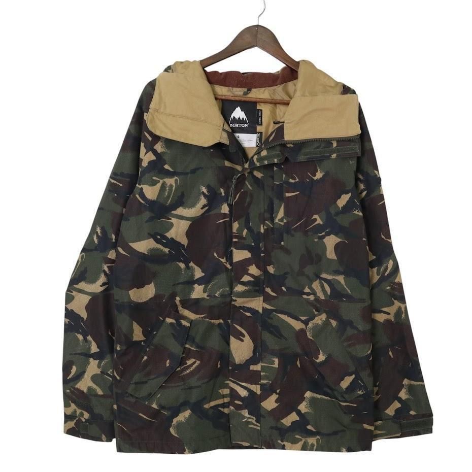 人気 Burton MB GRE RDIAL JK スノボウェア スノボジャケット シェルジャケット メンズ S ゴアテックス 迷彩 カモフラ ロゴ刺繍