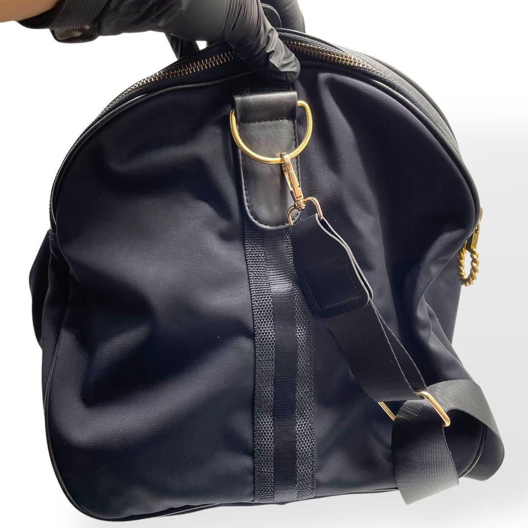 極美品】マリクレール ボストンバッグ トラベル 黒 ナイロン