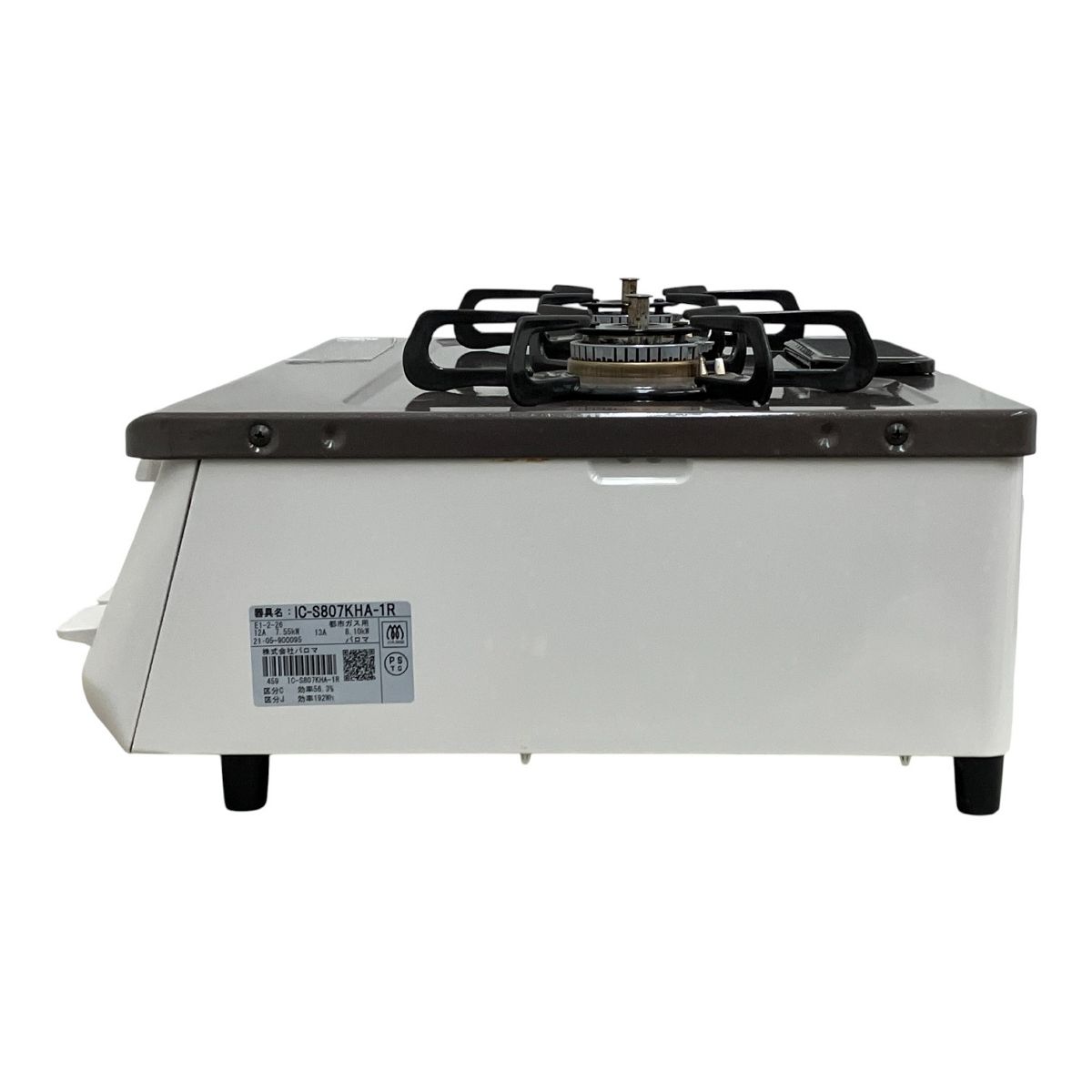パロマ ガステーブル 2021年製 都市ガス用 IC-S807KHA-1R パロマ