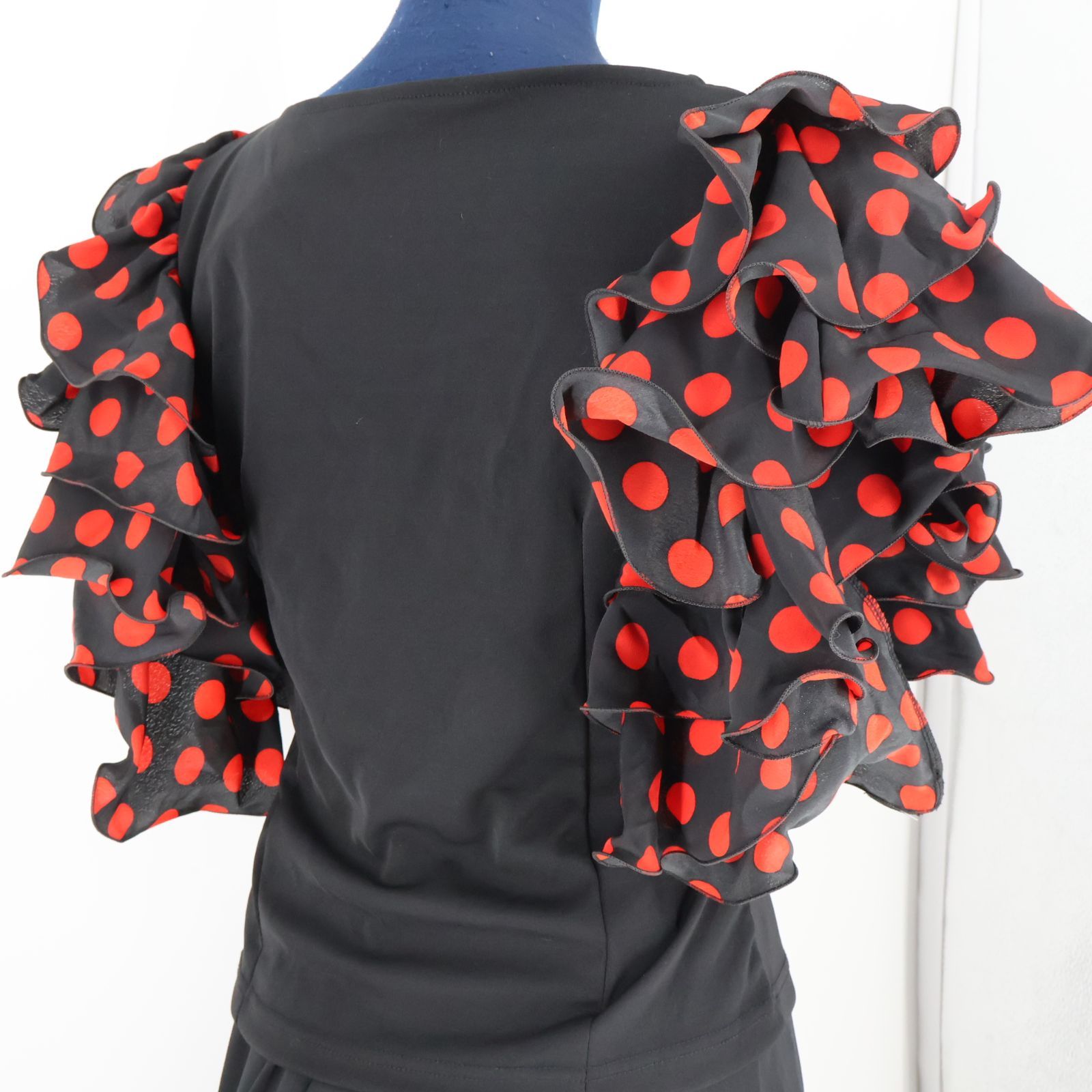 【フラメンコ③】primaboutique プリマブティック ドレス 紅黒 美品 フラメンコ衣装】ブラック レッド prima boutique ドレス