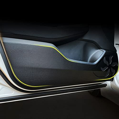 カーボン調 Fucaten 適合 レクサス 新型NX 20系(2021年11月~) NX250 NX350 NX350h NX450h+ TAZA25 AAZA20 AAZA25 AAZH20 AAZH25 AAZH26 ドアキックガード ドアキックマット ド