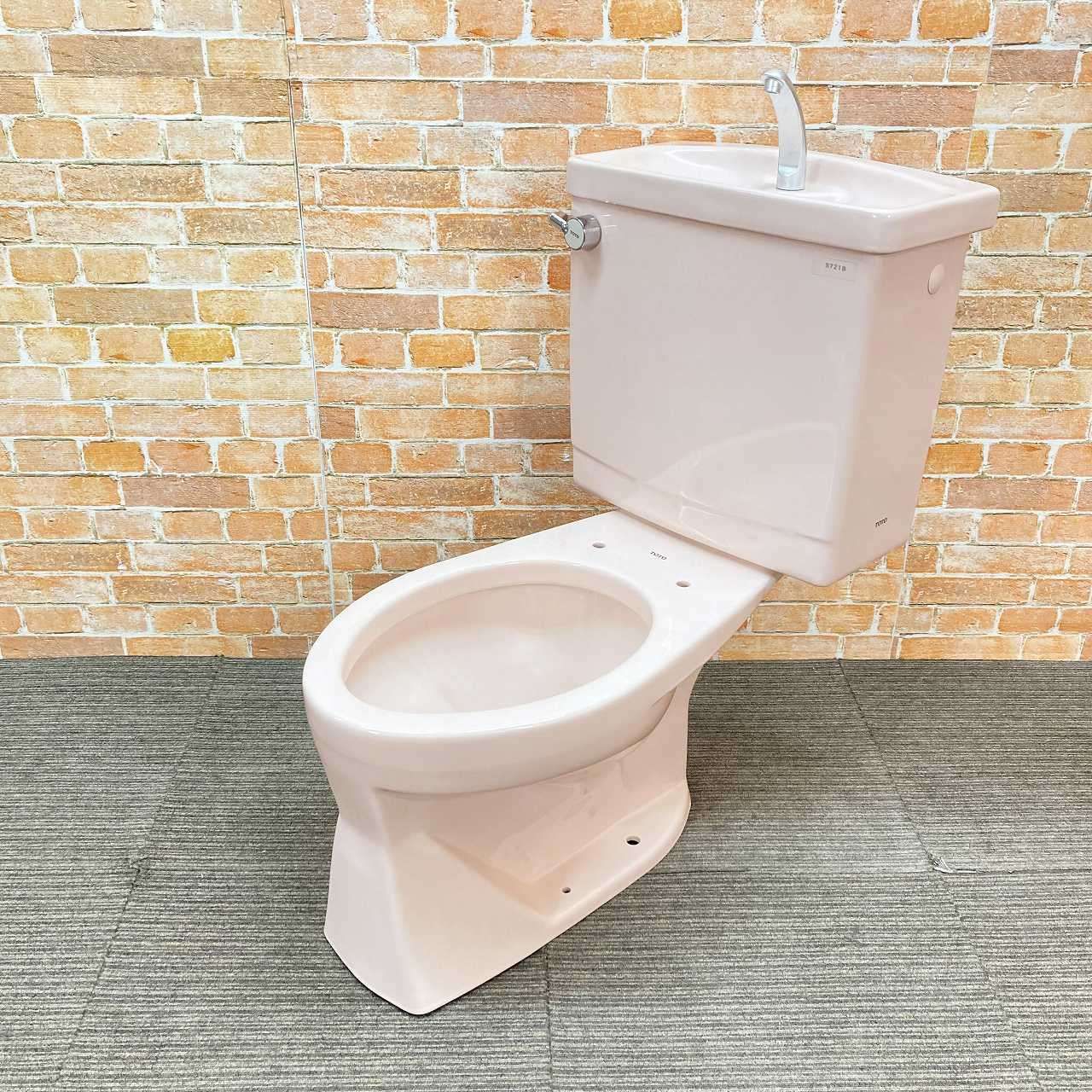 品 TOTO トイレ 洋式便器 床下排水 C720R 排水芯380mm とタンク S721B のセット SR2 パステルピンク 4I092206