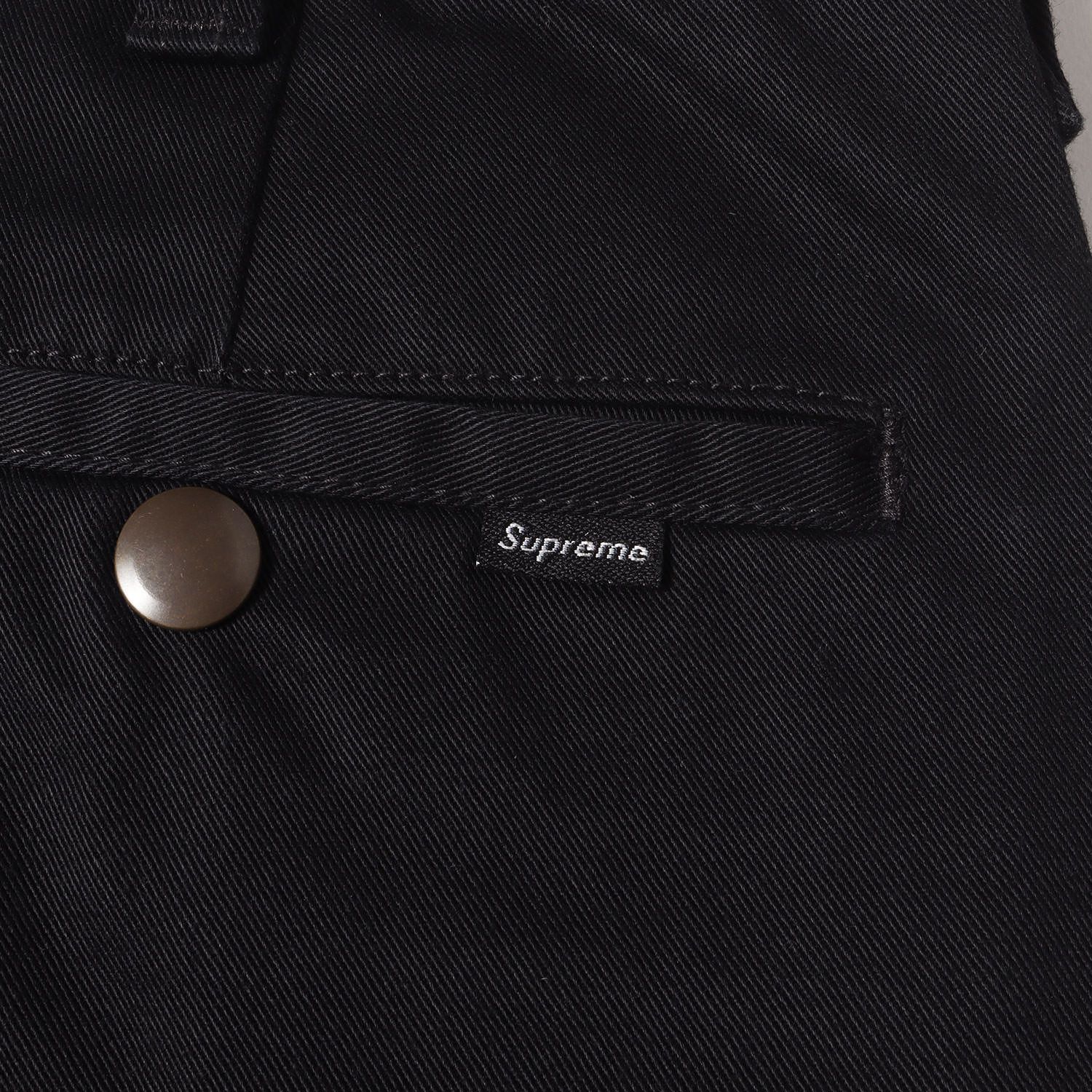 シュプリーム　ワークパンツ　30 黒 SUPREME / シュプリーム | 2023AW | Work Pant ツイル コットン