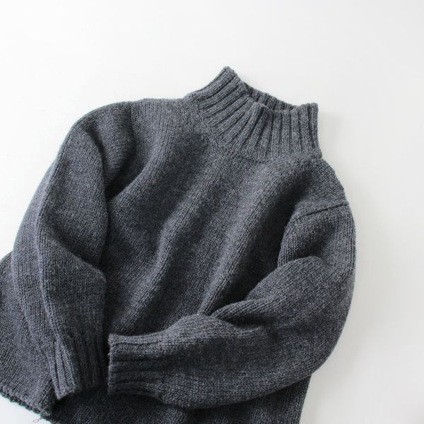 美品MHL. 20AW BRITISH WOOLスコットランド ハイネックニット - トップス