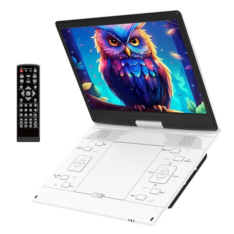 新登場 目の保護モード搭載 15.6インチ液晶 ポータブルDVDプレーヤー 超大画面 狭額縁 DVDプレーヤー ポータブル 1366*768 5000mAh大容量 6時間連続再生 リージョンフリー レジューム機能 270°回転＆前後180°反 0