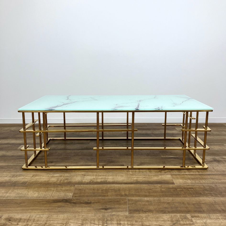 【KARE】ローマゴールド ロー/コーヒー テーブル 引取限定 or 23区内限定配送】KARE ローマゴールド ロー/コーヒー