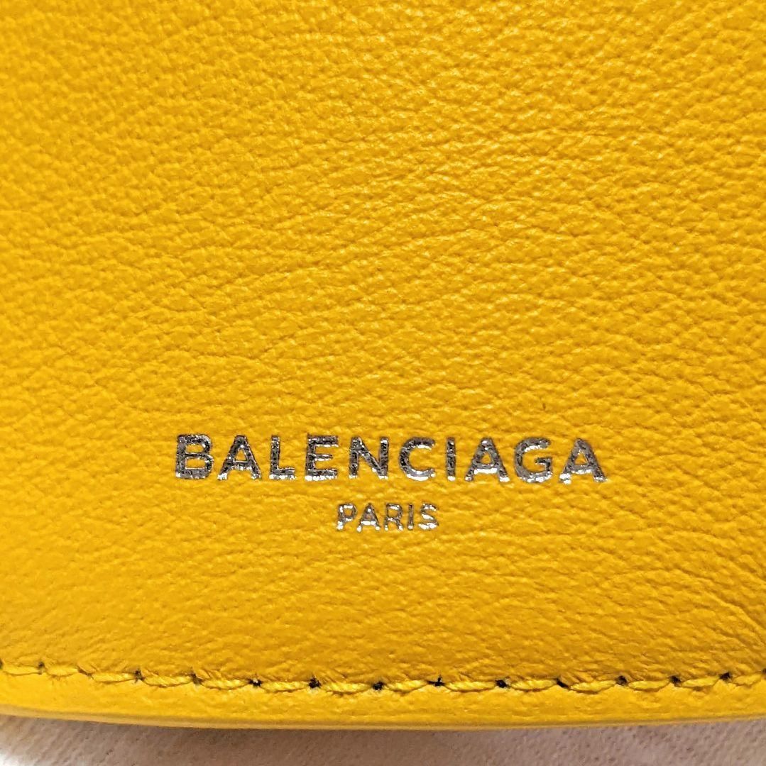 BALENCIAGA/バレンシアガ ペーパーミニウォレット ミニ財布 イエロー