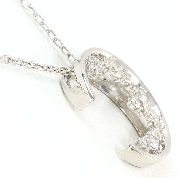 PT900 PT850 ネックレス necklace ダイヤ 0.30 総重量約3.8g 約51cm
