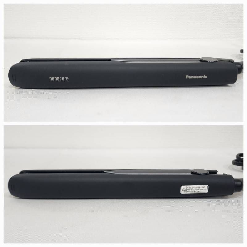 Panasonic EH-HS0J-Kストレートアイロン ナノケア　美品 Panasonic ストレートアイロン ナノケア EH-HS0J-K 黒