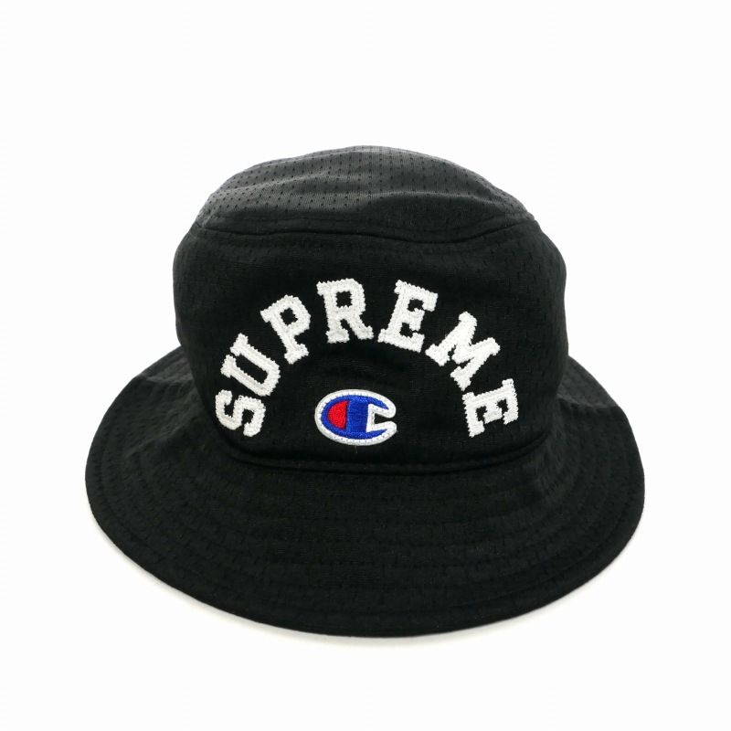 Supreme Champion バケットハット L/XL ブラック シュプリーム SUPREME × チャンピオン Champion バケットハット