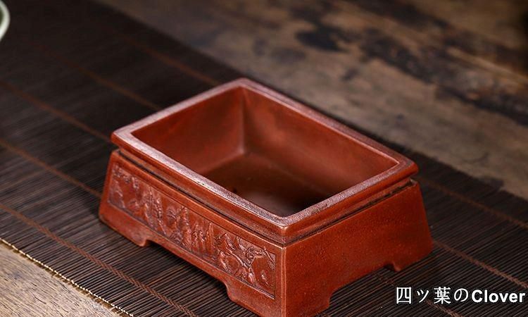 四線丸角鉢 長方鉢 中国宜興 紫砂の鉢 盆栽鉢 植木鉢 小品盆栽鉢 大品盆栽鉢 四線丸角鉢 長方鉢 中国宜興 紫砂の鉢 盆栽鉢 植木鉢 小品盆栽鉢 大品