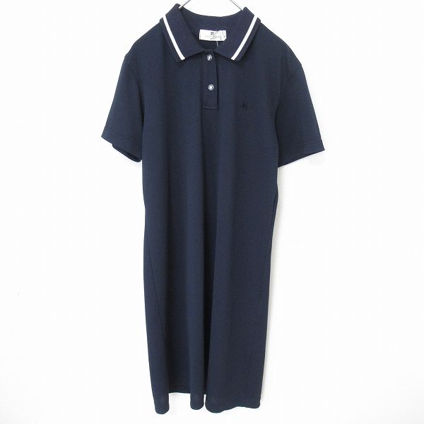 【希少】クレージュ ロゴ刺繍 ポロシャツ ヴィンテージ クレージュ courreges ヴィンテージ ポロシャツ ワンピース ロゴ