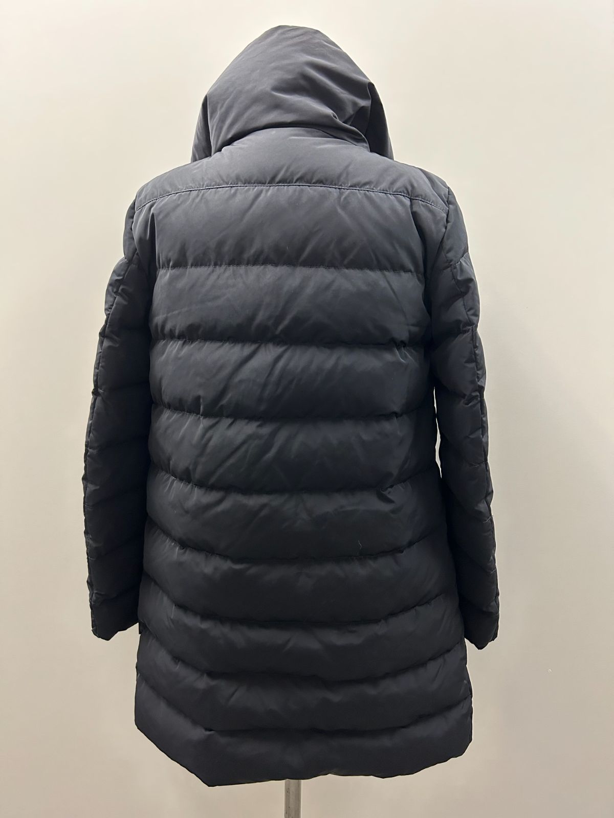 レディースMONCLER　ロングコート　ジェルボワーズ　白タグ　サイズ1 ブラック