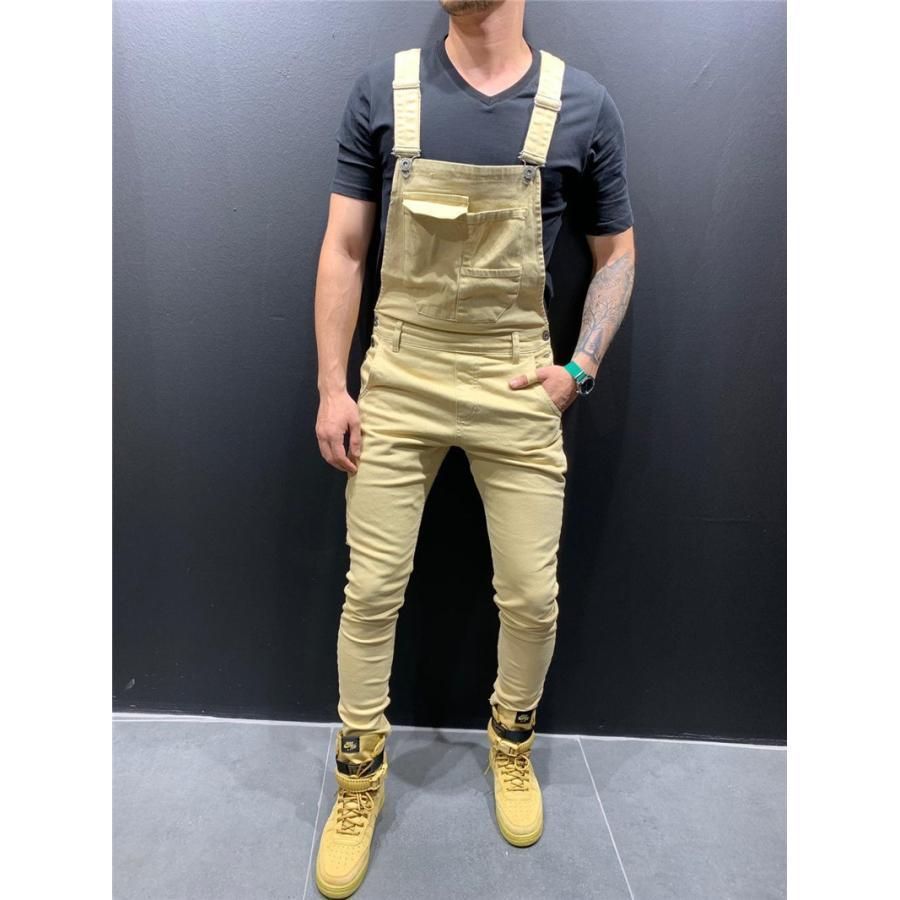 オーバーオール サロペット メンズ 迷彩柄 デニム ダメージ ワークパンツ オールインワン つなぎ 作業服 長ズボン アメカジ アウトドア ナチュラル HUwn315