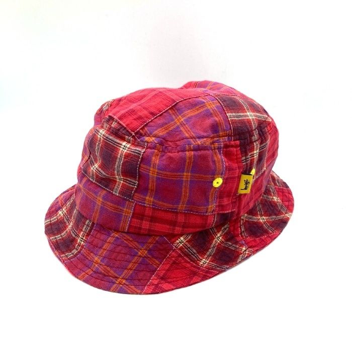 Stussy ステューシー マドラスチェック バケットハット レッド sizeL-XL