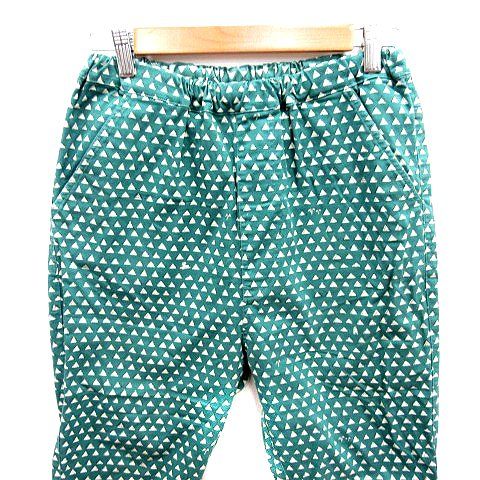 マーブルシュッド marble SUD テーパードパンツ 総柄 緑