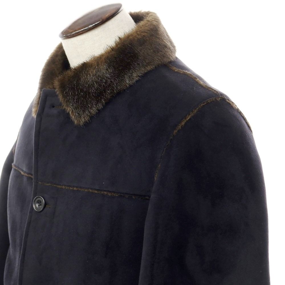 中古】メンズメルローズ MEN'S MELROSE フェイクムートン コート
