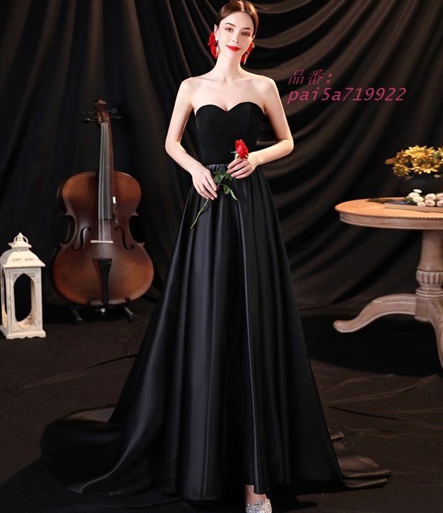ウェディングドレス 黒 ウェディング ドレス ウェディングドレス 大きいサイズ 切り替え オフショルダー 小さいサイズ 4L ロングドレス 3L Aライン pai5a719922