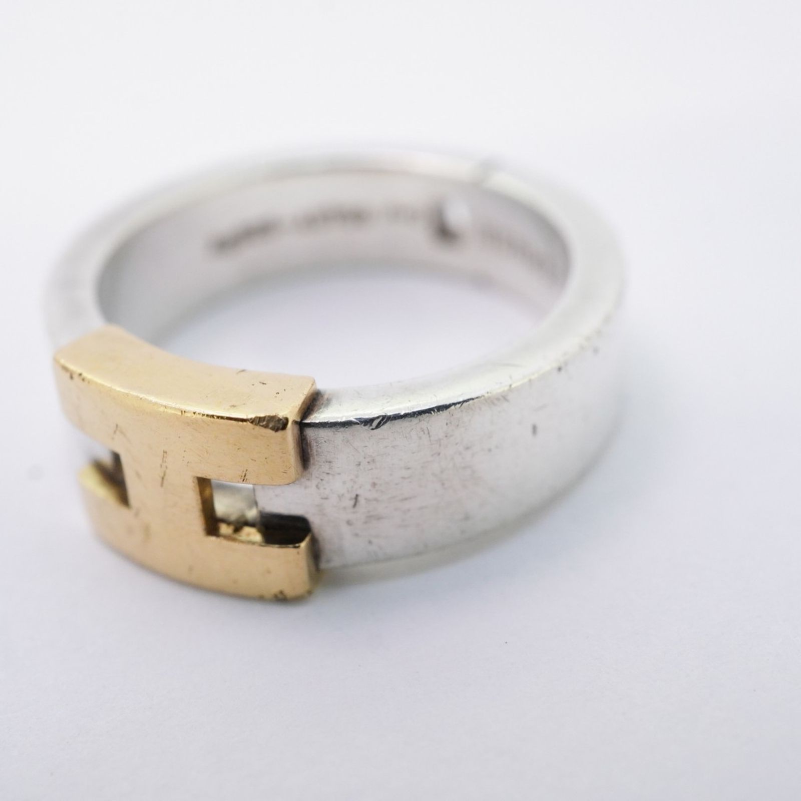 エルメスHERMESエヴァー・ヘラクレス リング47 K18WG ダイヤモンド