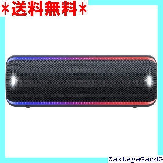 ソニー ワイヤレスポータブルスピーカー SRS-XB32 防水 | 防塵 | 防錆 | Bluetooth | 重低音モデル | マイク付き| 最大24時間連続再生 2019年モデル | マイク付き| ブラック SRS-XB32 B 50