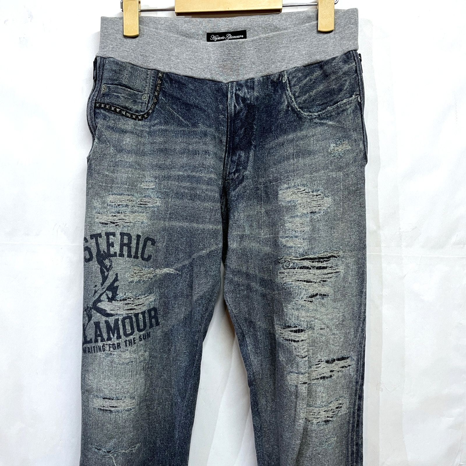 HYSTERIC GLAMOUR｜ヒステリックグラマー ダメージデニム 転写