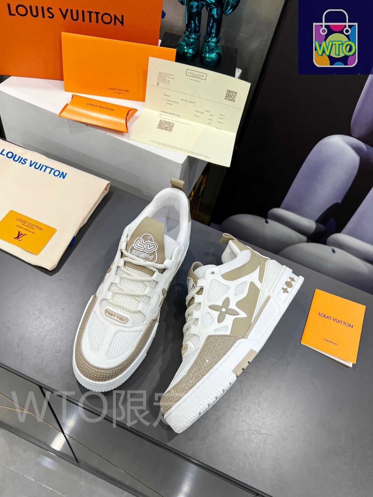 Louis Vuitton ホワイト ドレスシューズ 25.5 sosa1178m_1.jpg