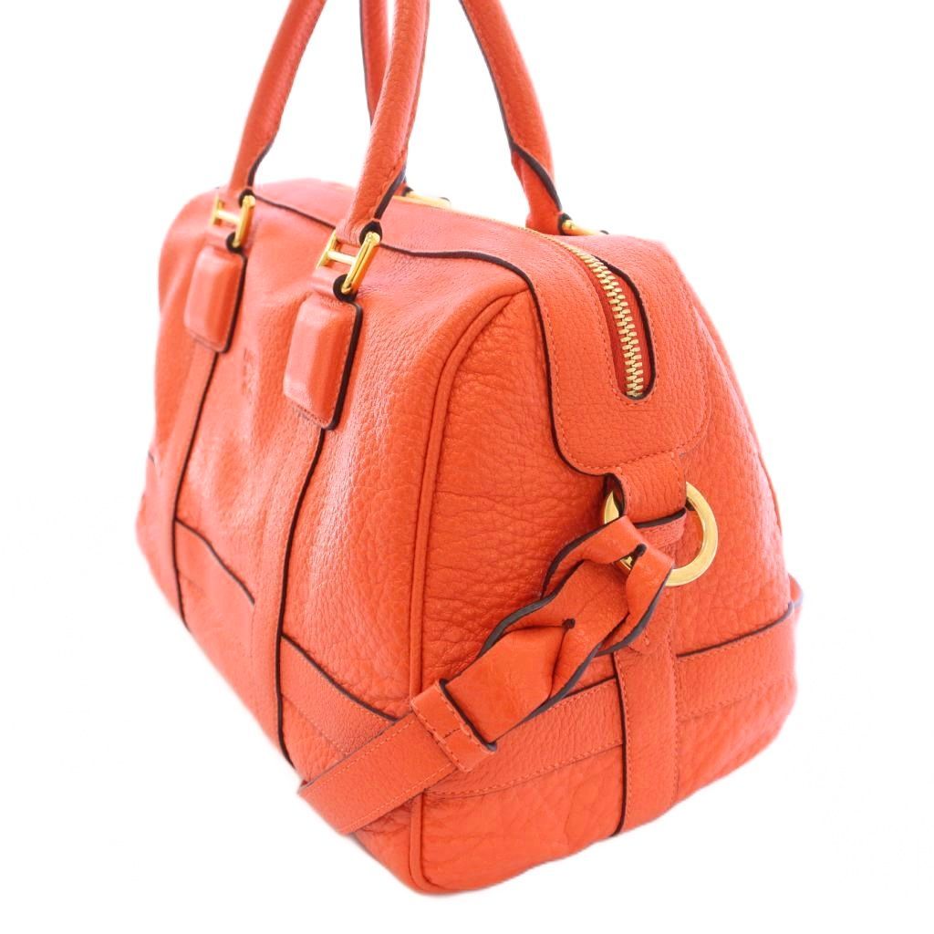 【LOEWE】ハンドバッグ ショルダー 2way ロゴ型押し レザー 自立 水色 LOEWE ロエベ 2wayハンドバッグ Tバケットスモール レザー青