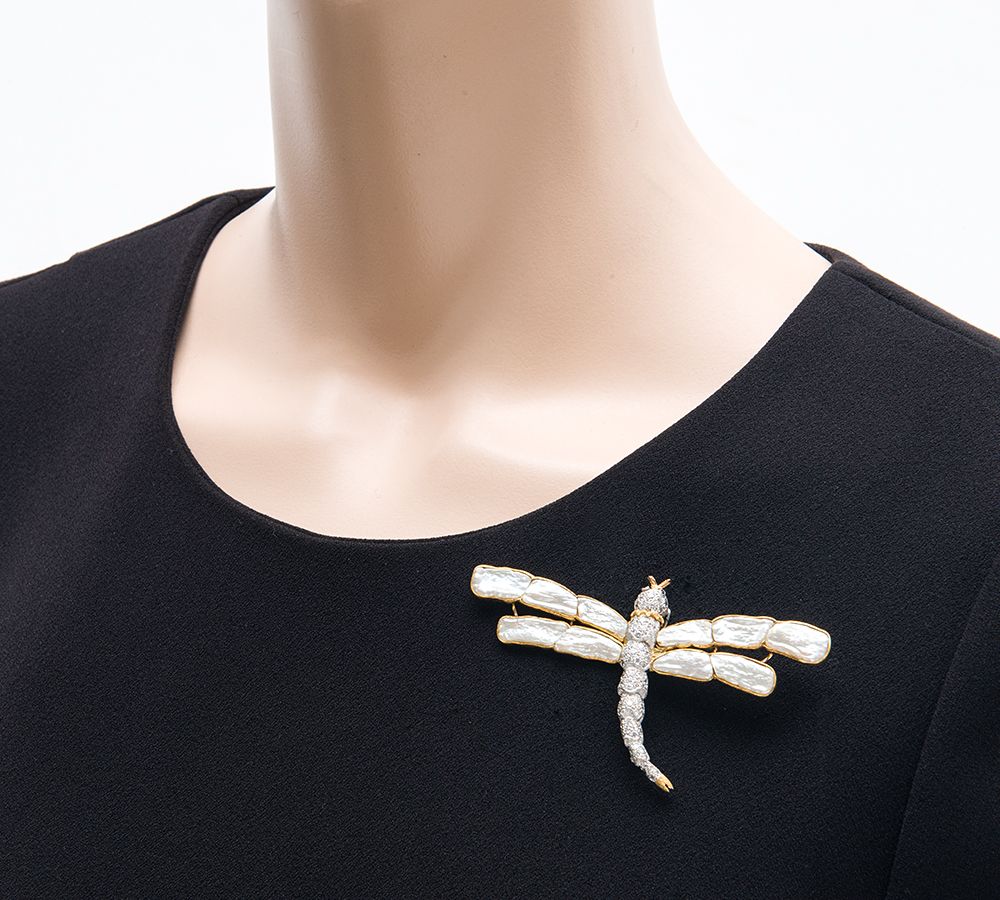 庄MZp223 天然ジェイダイト ヒスイ K18ゴールド ブローチ 鑑定書付 庄