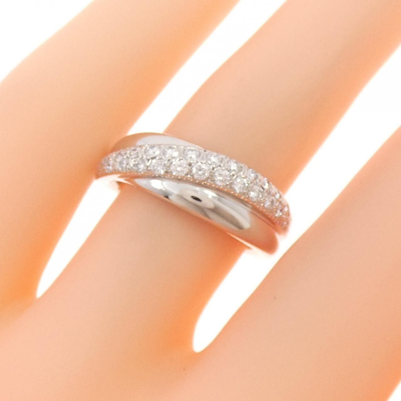 MIKIMOTO❗️D0.26CT❗️プラチナリボンダイヤリング 1円 MIKIMOTO❗️D0.26CT❗️プラチナリボンダイヤリング 1円