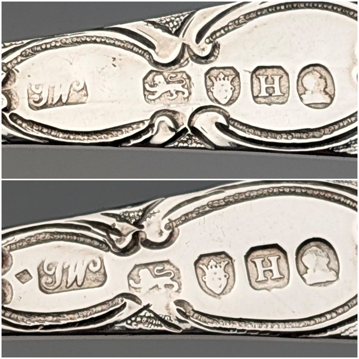 1803年 英国ジョージアン アンティーク 純銀製 ベリースプーン ペア Thomas Wallis II 1803年 英国ジョージアン アンティーク 純銀製 ベリースプーン