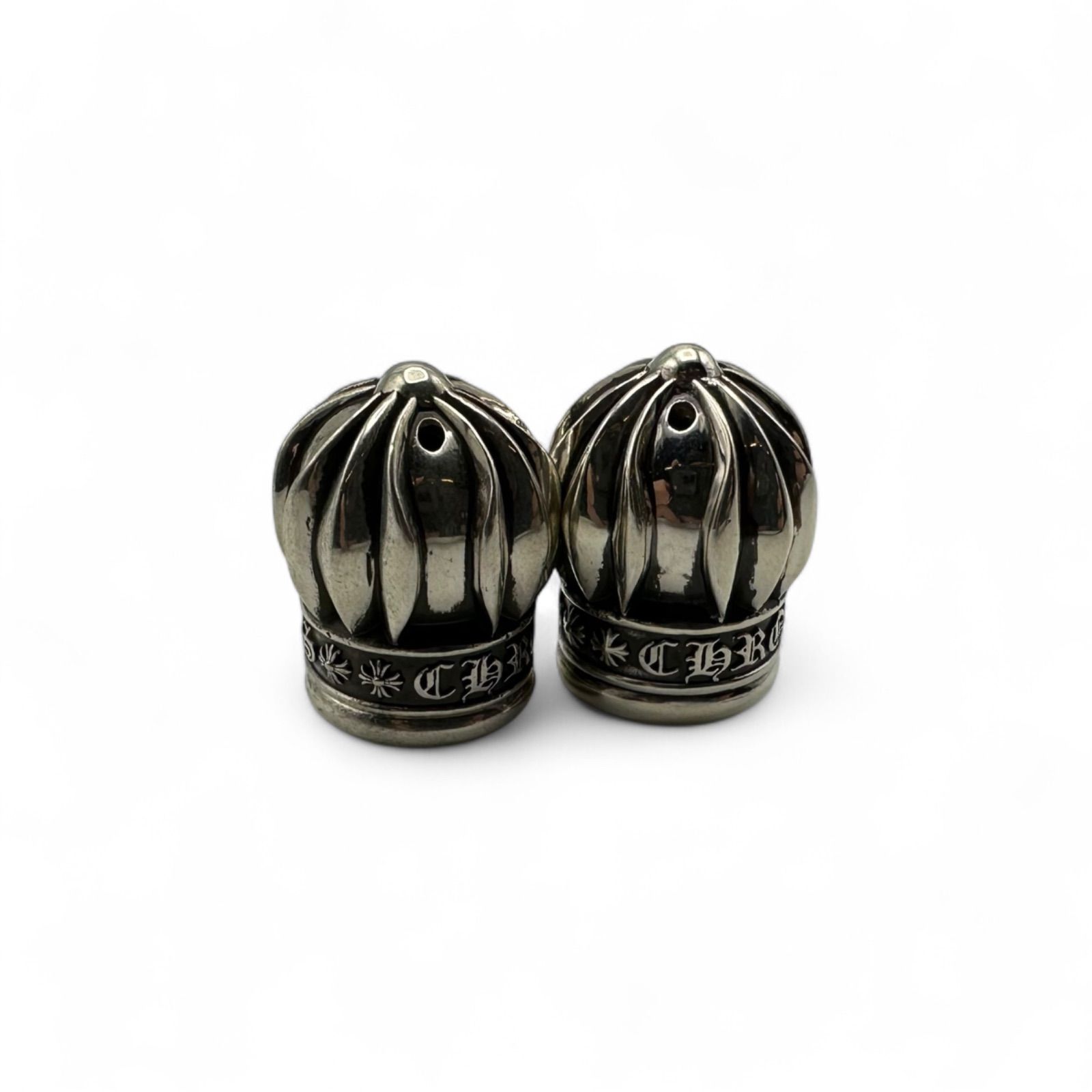 CHROME HEARTS クロムハーツ SALT AND PEPPER SHAKER ソルトアンドペッパー 2019年 塩胡椒入れ シルバー 調理器具 メンズ キャンプ用品 銀製