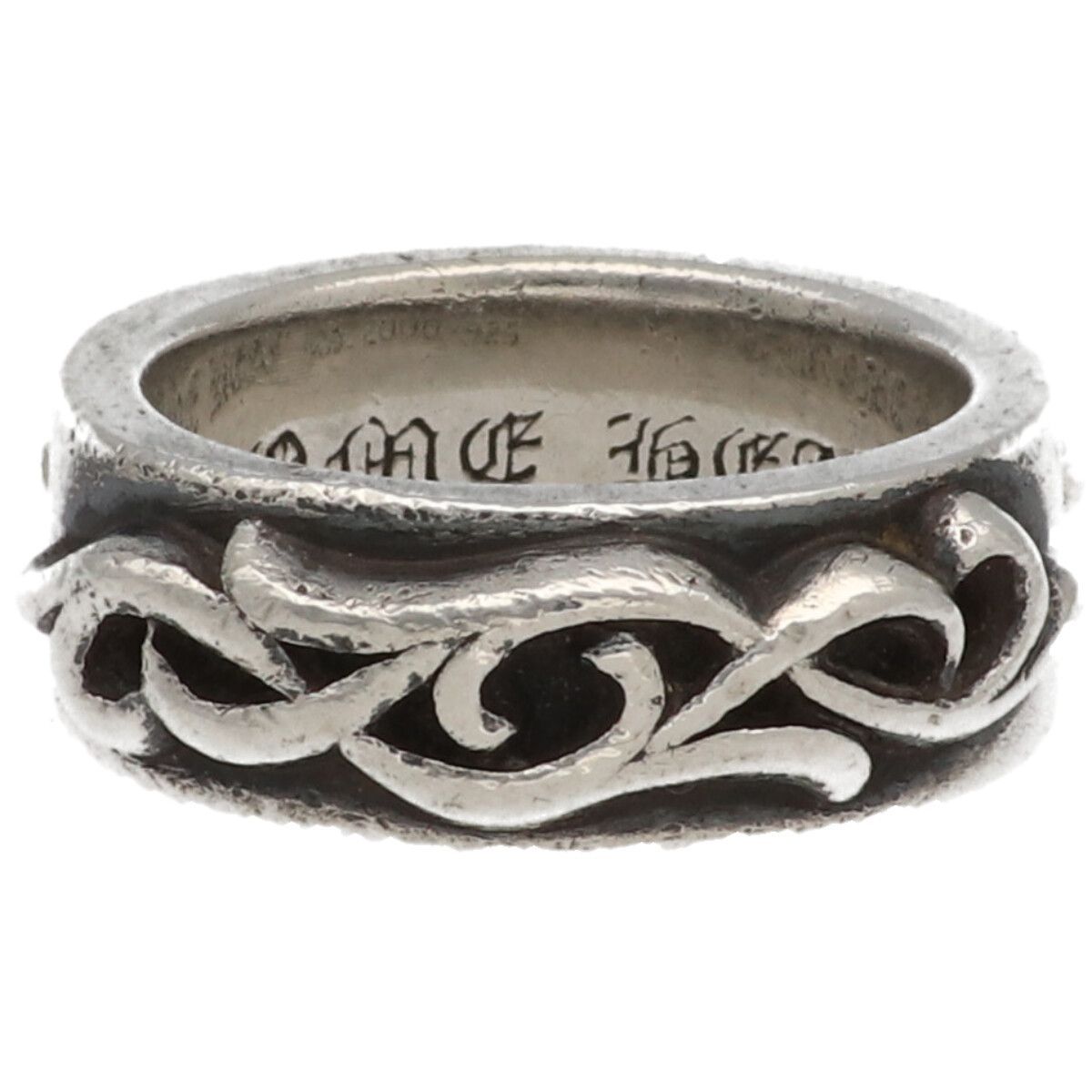 クロムハーツ　ダブルナローヴァインリング　21号 クロムハーツダブルナローヴァインリング21号