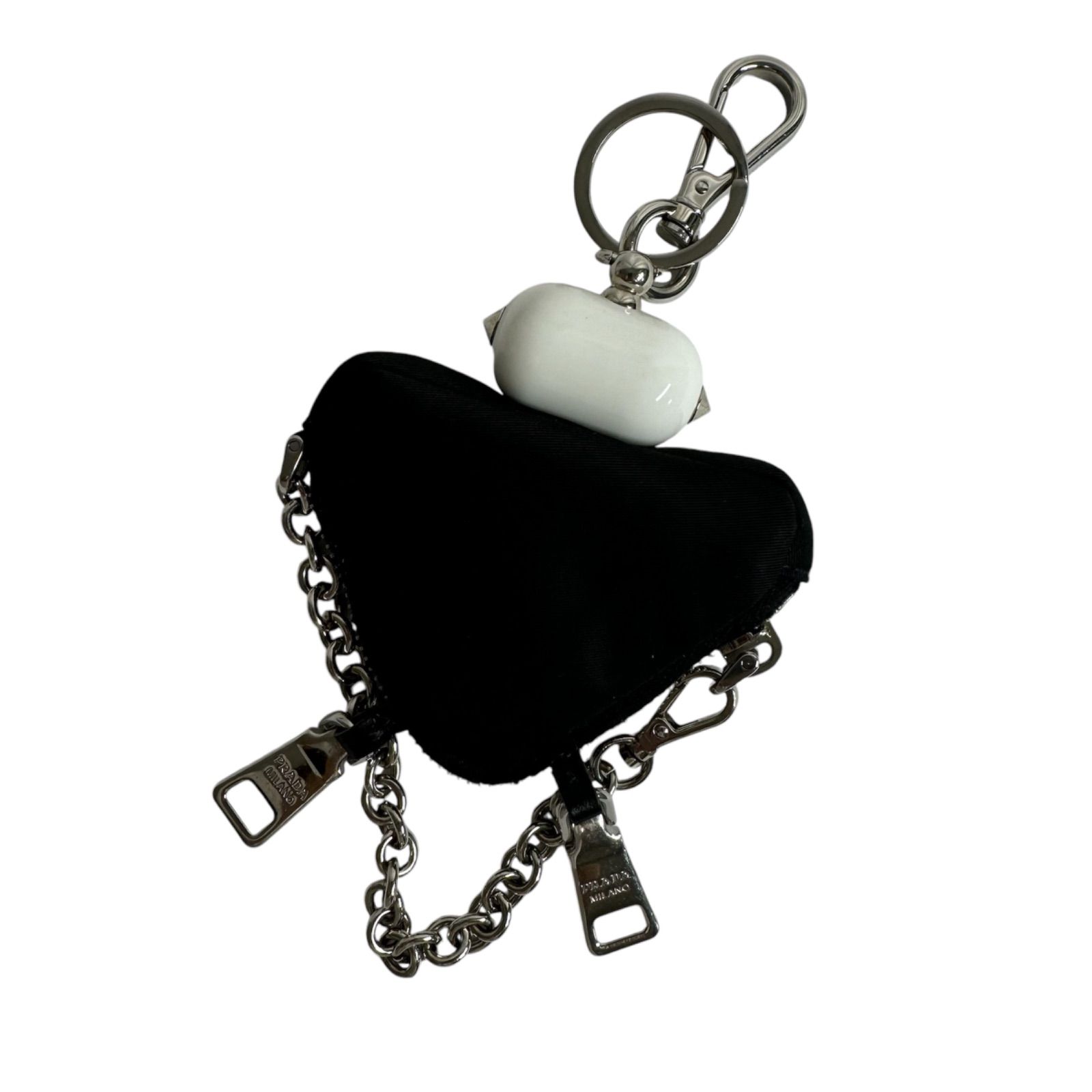 プラダ PRADA トライアングル ロボットキーリング 小物入れ